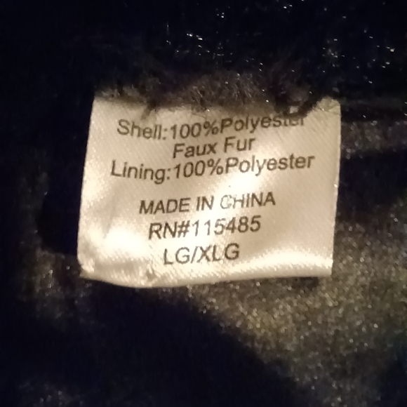 L/Xl Black faux fur Jacket - Picture 4 of 7